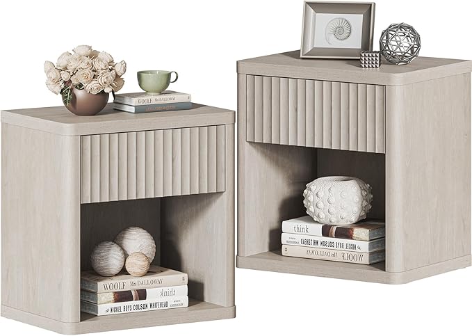 SICOTAS Nachttisch-Set (2 Stück) Moderne Nachttische mit Schublade